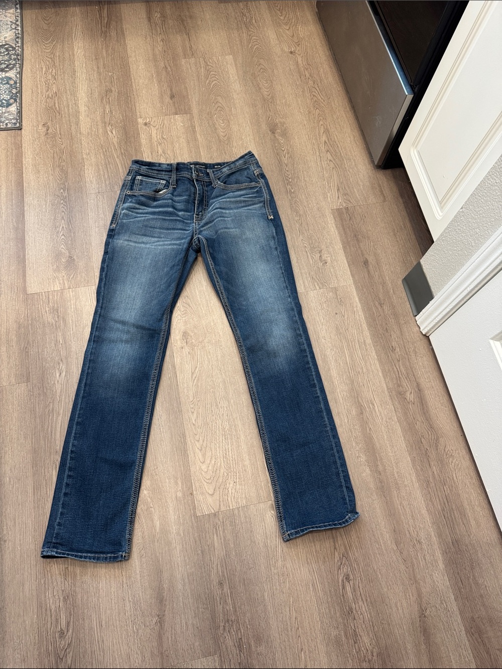 Buckle Men's Dark Blue Straight Jeans